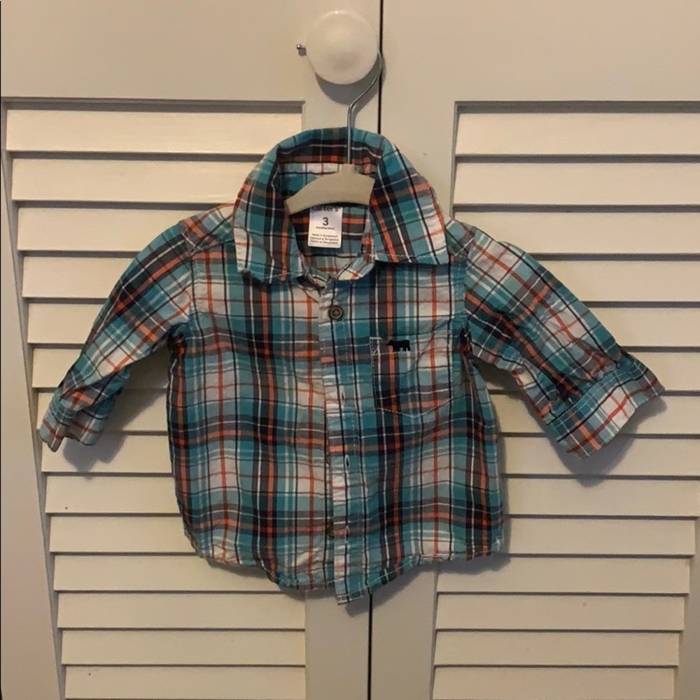 Carter’s 3 month boys button down shirt